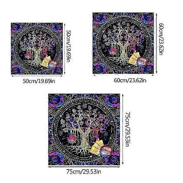 Brädspel Bräda Astrologiska Oracles Duk Kortmatta Spådomar Duk A 60x60cm[J]
