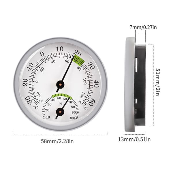 Højpræcisions Sauna Termometer Hygrometer 2-i-1 Sauna Termo-Hygrometer Sauna Tilbehør til Sauna Indretning Multi[J] Multi