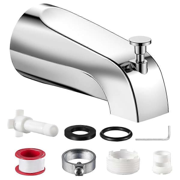 Universal badkarspip med omkastare, passar 1/2\" slip-fit koppar, 1/2\" & 3/4\" IPS, kranbytesats