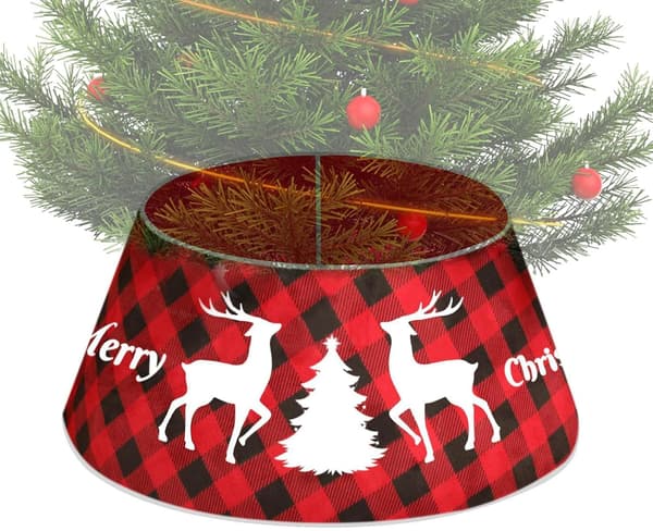 Rund juletrepynt, rustikk stil, 40 x 60 x 20 cm (J)