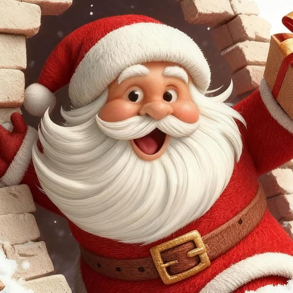 Jultomten väggdekal för heminredning (JJ)