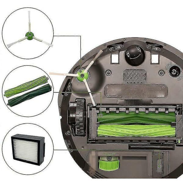 CREA Irobot Roomba E5 E6 E7 I3 I3+ I4 I6 I6+ I7 I7+ I8 -pölynimuriin [XR][J]