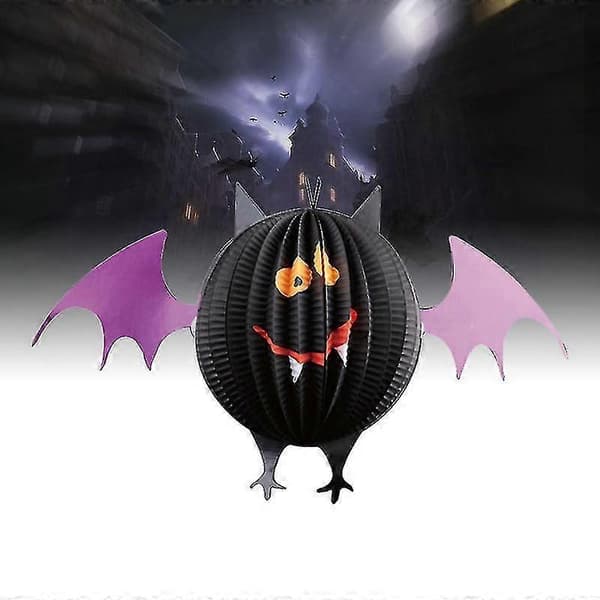 3 stk. papirlanterner til Halloween-udsmykning[J]