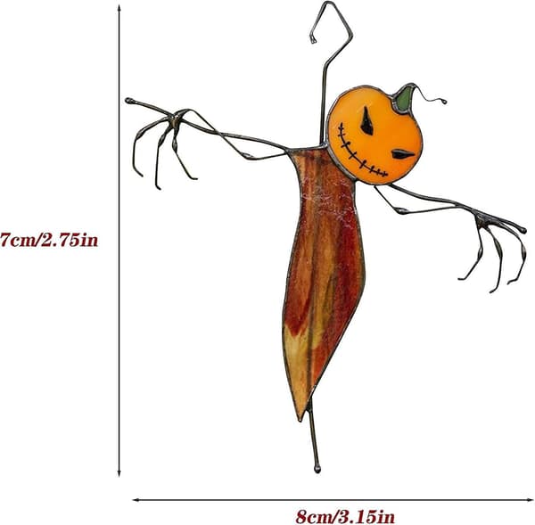 Oransje Halloween-pynt til utendørs bruk for dekorasjon av stuefest