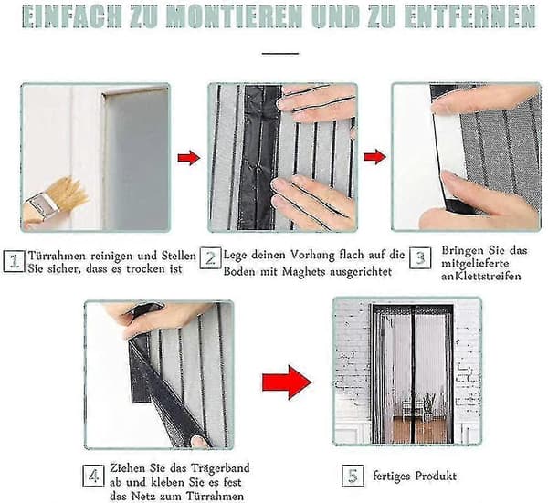 Myggvindu. Magnetisk. Dør.[J]