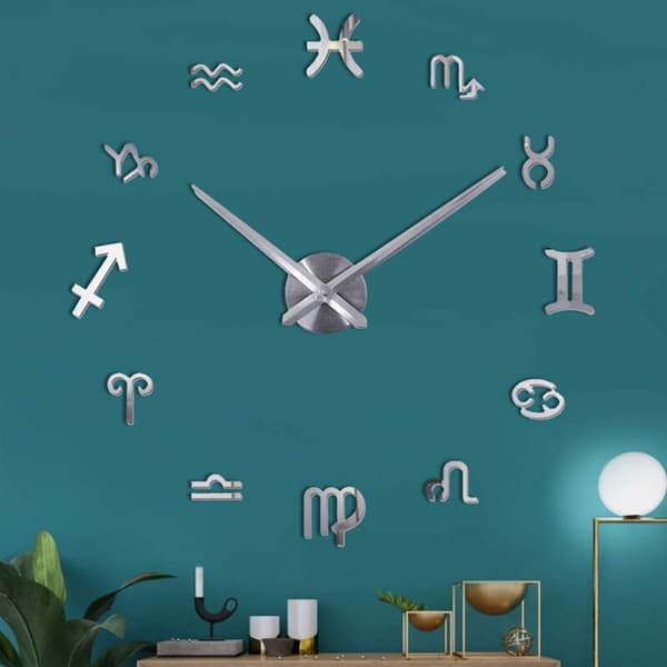 DIY Silver Konstellation Väggdekaler för Heminredning