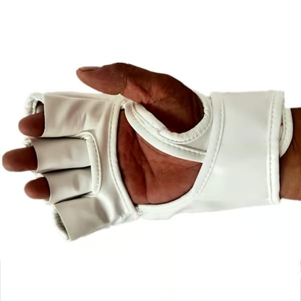 Boxningshandskar med halvfinger - MMA Sparring & Sandsäcksträning White