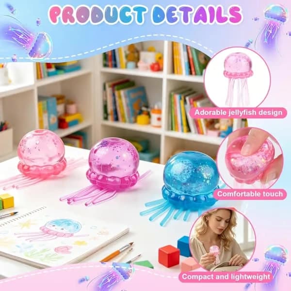 3-pack manet squishy - ultramjuka stressleksaker, sensoriska dekompressionsleksaker för ångestlindring, perfekta som fest- och presentleksaker