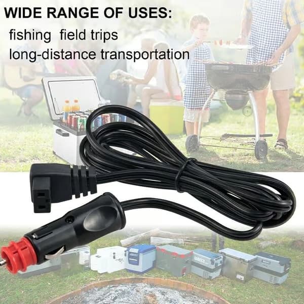 12V-kabel för WAECO CFCDF kompressorkylare 2M -längd