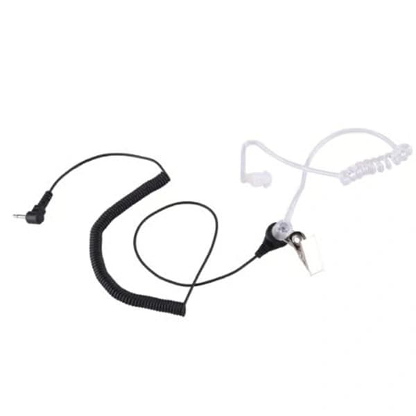 3,5 mm headset øretelefon 1-pin amatørradio sort