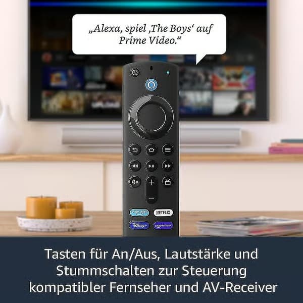 Alexa Voice Remote (med TV-kontrollknappar) HD-streamingenhet LONG-XF21