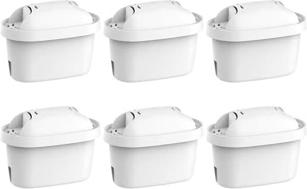 6-pack ersättningsvattenfilter kompatibelt med alla Brita 6-pack