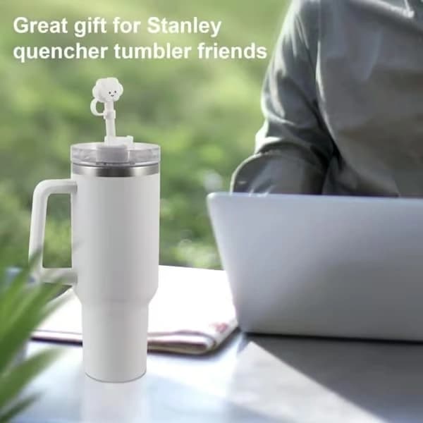 ING Flasklock, 4-pack, Sugrörslock, Sugrörsskydd, Lämpliga för Stanley Cup-tillbehör