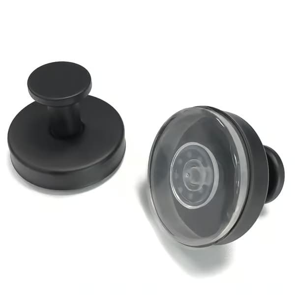 Väggkrokar med sugpropp, 4-pack Black