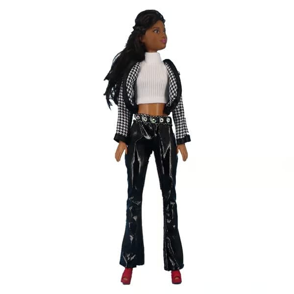 8 st 30 cm Barbie dockkläder, trendig tröja, jacka och sjal