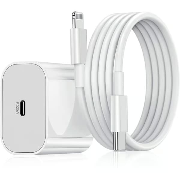 iPhone-laddare snabbladdare - Adapter + kabel 20W Lightning - USB-C 2m