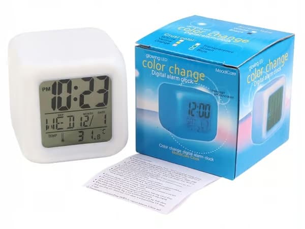 Väckarklocka - Digital med LED & Termometer - Klocka