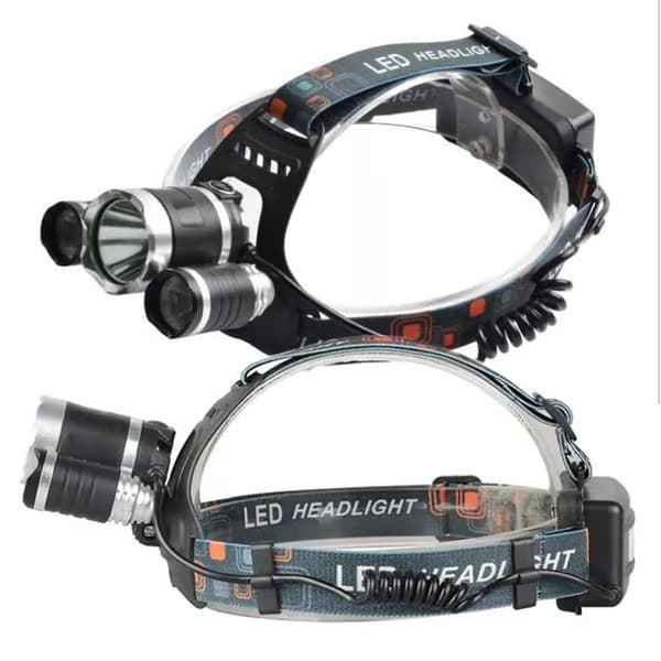Profesjonell LED-hodelykt (5000 lumen) - Multifunksjonell og oppladbar