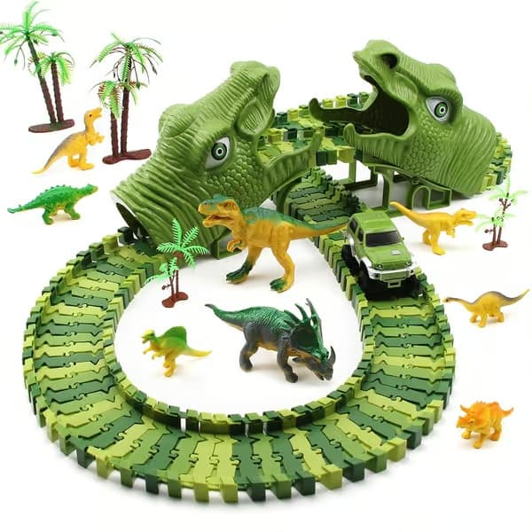 Stor bilbana för barn - Dinosaurie