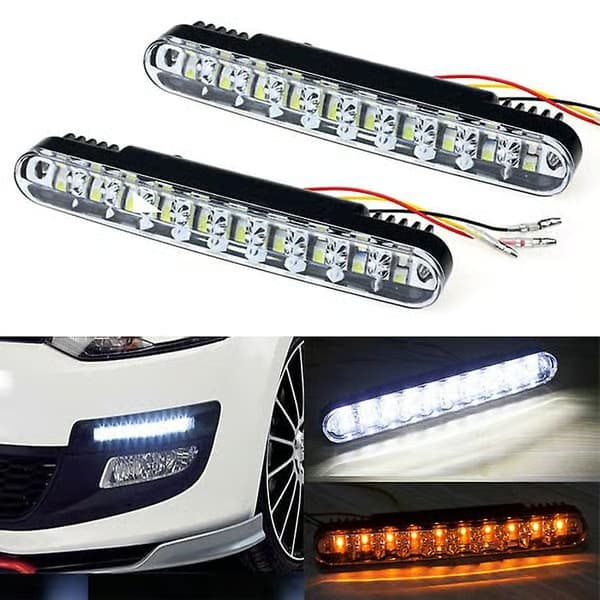2x 30 LED kørelys til bil med blinklys 241097