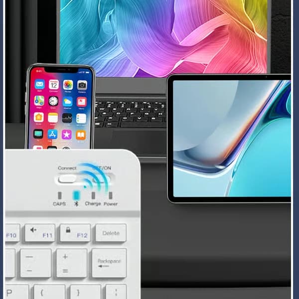 Trådlöst Bluetooth-tangentbord och mus-kombo - 10 tum