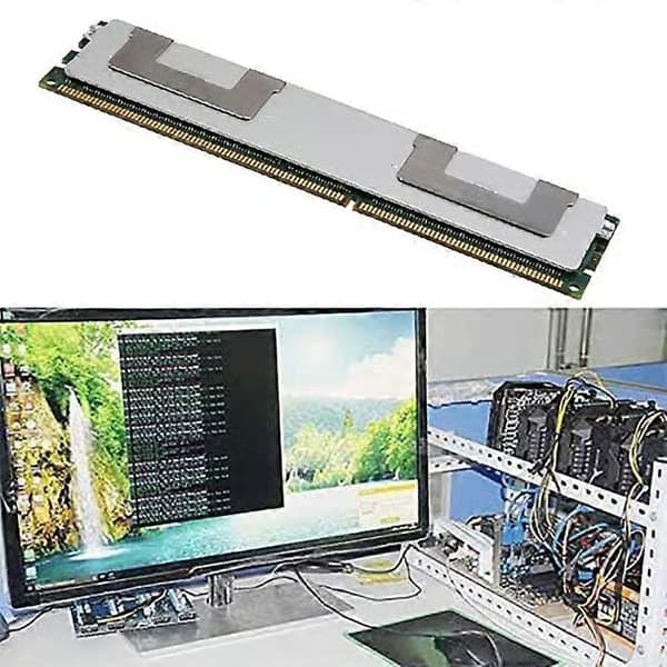 32GB DDR3 Minne RAM PC3L-12800L 1.35V 1600Mhz ECC Load Reduced LRDIMM 4Rx4 240-Pin RAM Serverminne