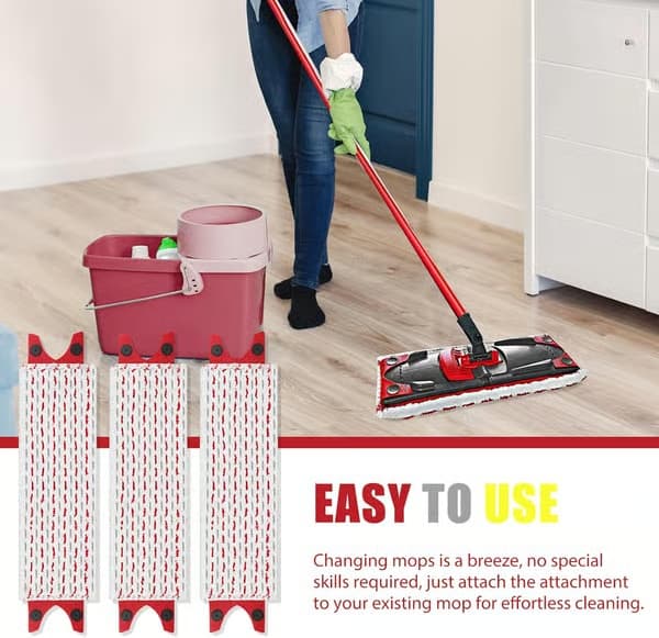 3-pak mopperefills til Vileda mikrofiber moppesæt, til Vileda Ultramax moppe 2-i-1 absorberende refill (bt)