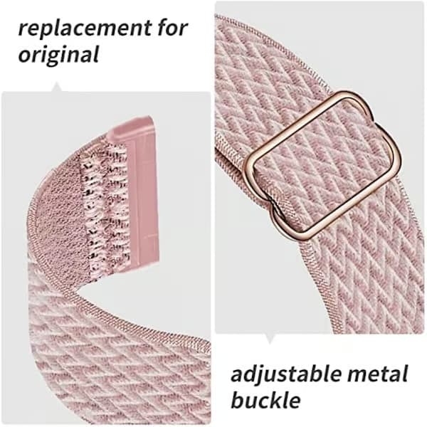 4-pack elastiskt nylonarmband kompatibelt med Fitbit Versa 3 / Fitbit Sense, justerbart elastiskt sportarmband för smartklocka