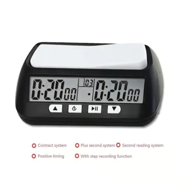 2024 Schack Basic Digital Schackklocka och Speltimer, Klocka Digital Armbandsur Timer