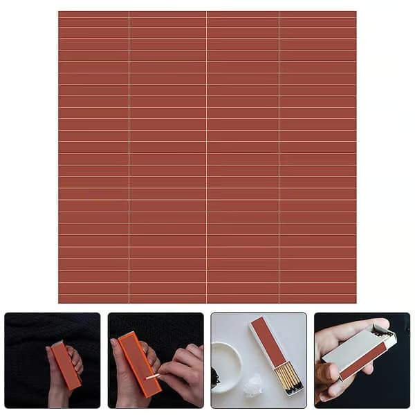 DIY Tändstickspapper 108 st Självhäftande Tändsticksplån
