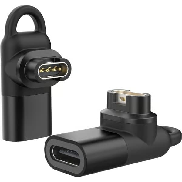 USB C til Garmin Adapter 2-pak, 90 graders Type C opladningsetui, ZQKLA