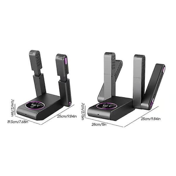 Intelligent skotork med timer, smart hopfällbar elektrisk skotork