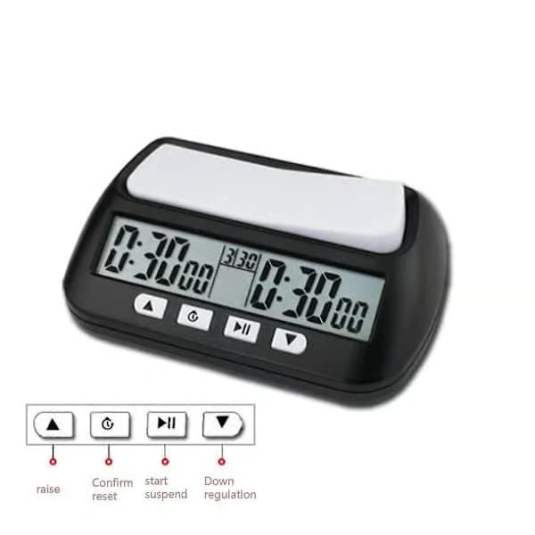 Schack grundläggande digital timer och speltimer, digital klocktimer