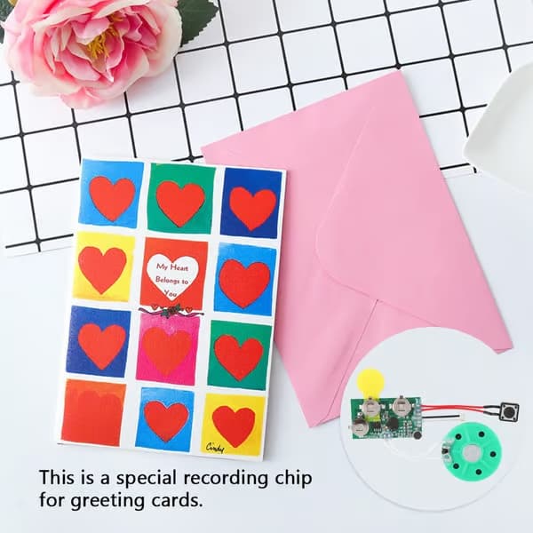 DIY-ljudmodul för gratulationskort, 60 sekunders inspelningsbar röstmodul