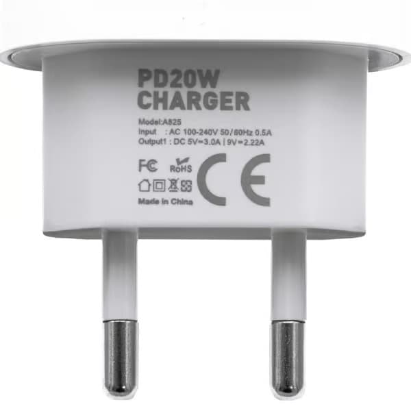 2-pakning - Lader for iPhone - Hurtiglader - Adapter + Kabel 20W Hvit 2-pakning iPhone
