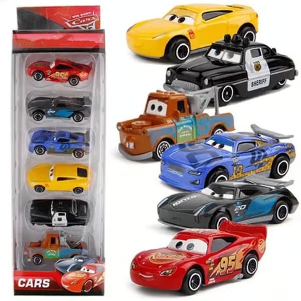 6-pack Blixten McQueen Jackson Storm K Farbror Lastbil Diecast