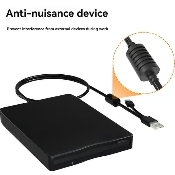 USB-diskettläsare diskettenhet med dubbelt gränssnitt extern USB-C-diskettenhet för PC och laptop