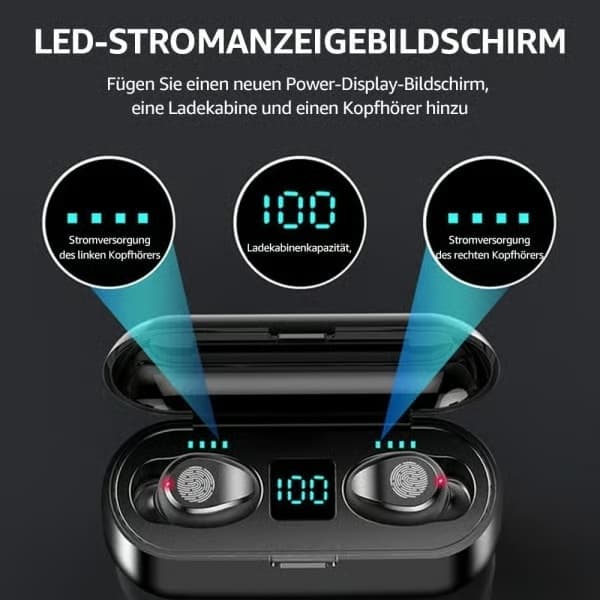 In-ear-hörlurar, trådlösa hörlurar för Samsung Android iPhone
