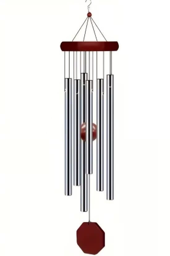 Vindspel - Utomhus - 4 årstider - Behagliga toner - Stämda rör - 68 cm - Stämda rör - Aluminium