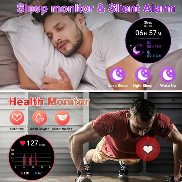 Smartwatch Herr Smartwatch med samtal - Vattentät Bluetooth Sm