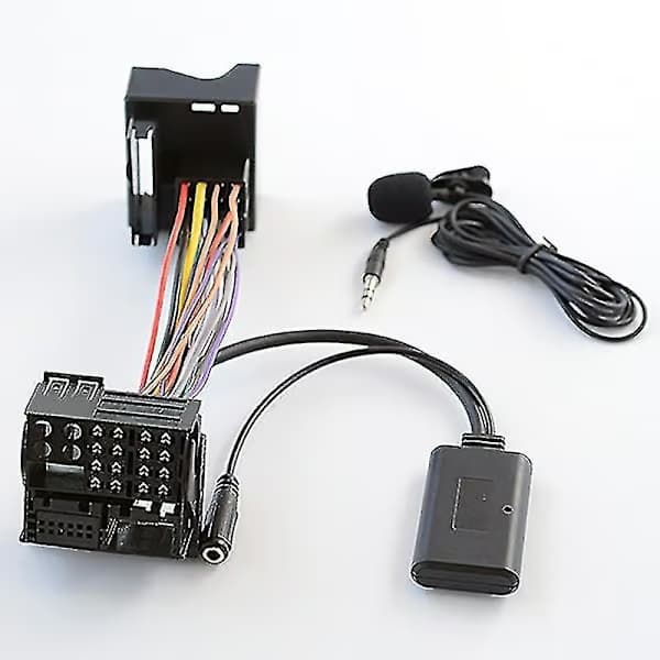 Bil Bluetooth 5.0 Aux-kabel Mikrofon Handsfree Mobiltelefon Samtalsadapter för Opel CD30 MP3