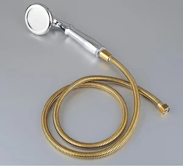 Guld duschslang krom rostfritt stål duschslang anti-twist anti-explosion 2m
