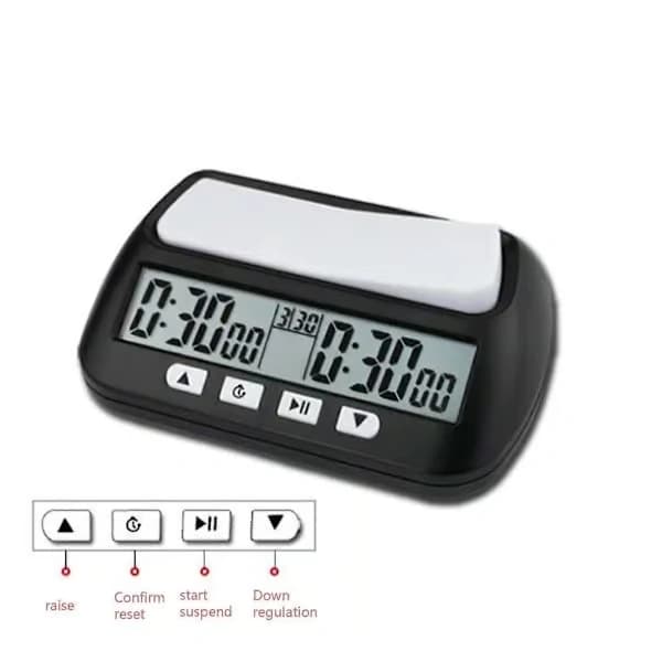 2024 Schack Basic Digital Schackklocka och Speltimer, Klocka Digital Armbandsur Timer