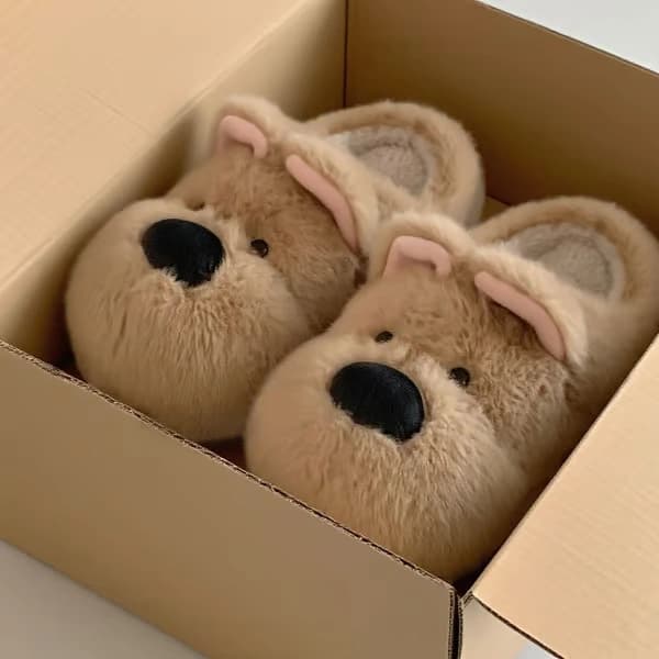 Westie hundtofflor, mjuka varma inneskor Little Sheep 40-41