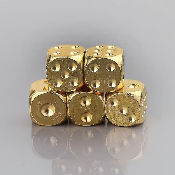 1 stk. 20 mm 0,78 tommer massiv messingterning til spil, klub, bar, feriefest og underholdning