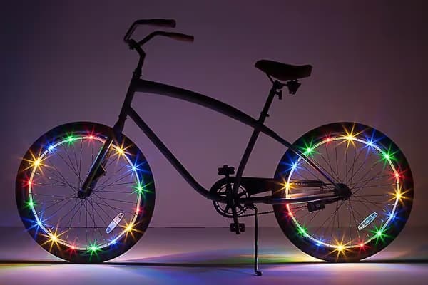 2-pack LED-cykelhjulslampor, tillbehör för hembelysning