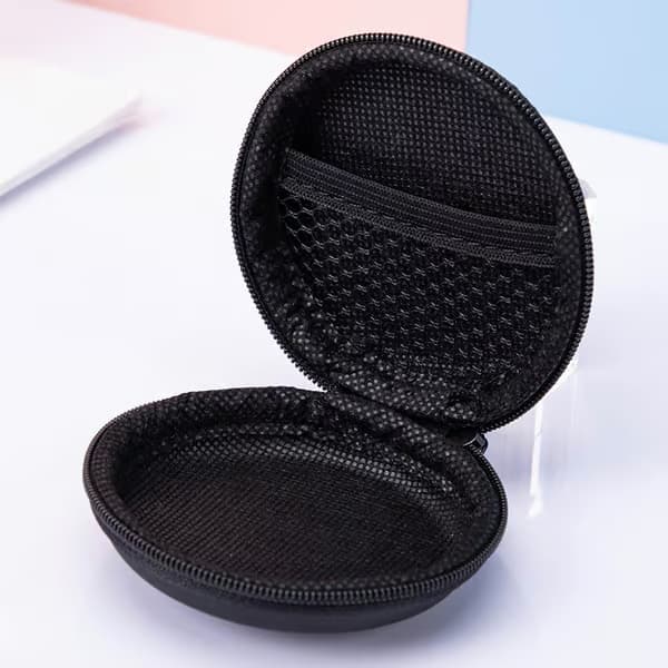 2-pak hårdt etui til headset/AirPods osv. Sort