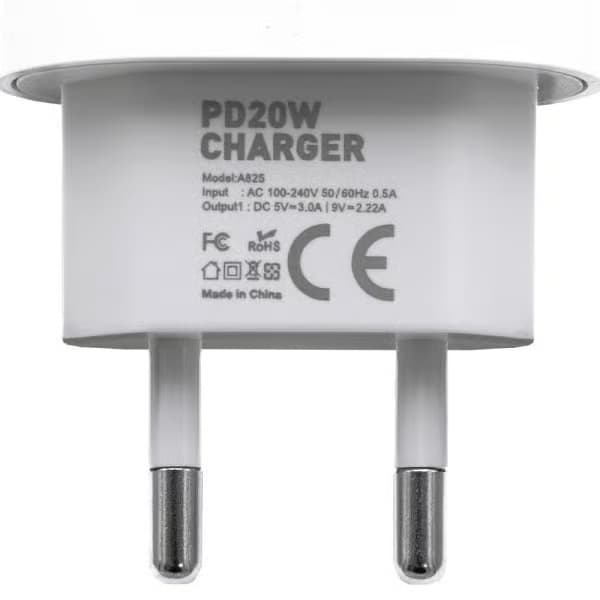 iPhone-lader - Hurtiglader - Adapter + kabel 20W USB-C hvit 4-pakning iPhone