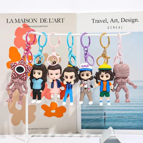 2025 Stranger Things Figur Nyckelring, Mini Karaktärshänge, Samlarobjekt för Fans Will