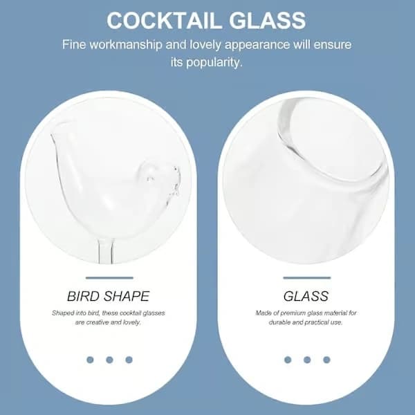 8-pack kreativa cocktailglas för barrestaurang